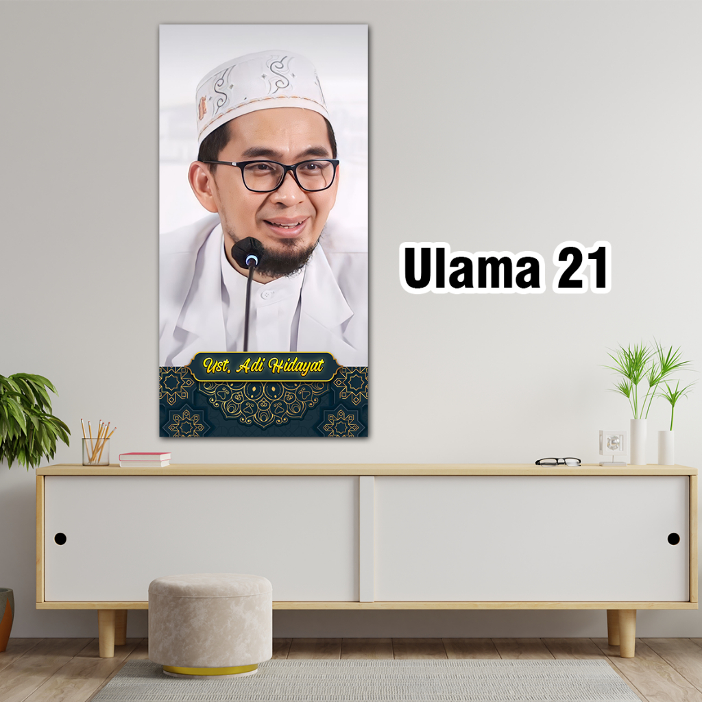 Hiasan Dinding Foto USTAD ADI HIDAYAT Untuk Di Pajang Di Ruang Tamu Di Jamin Bahan Berkulitas