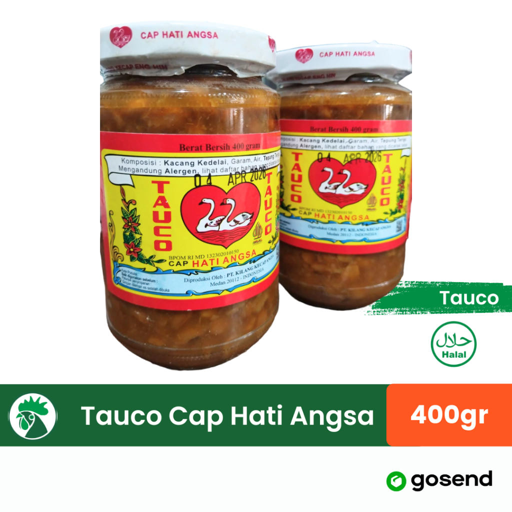 

Tauco Cap Hati Angsa Asli Medan Tauco Kacang Kedelai Medan 400gr