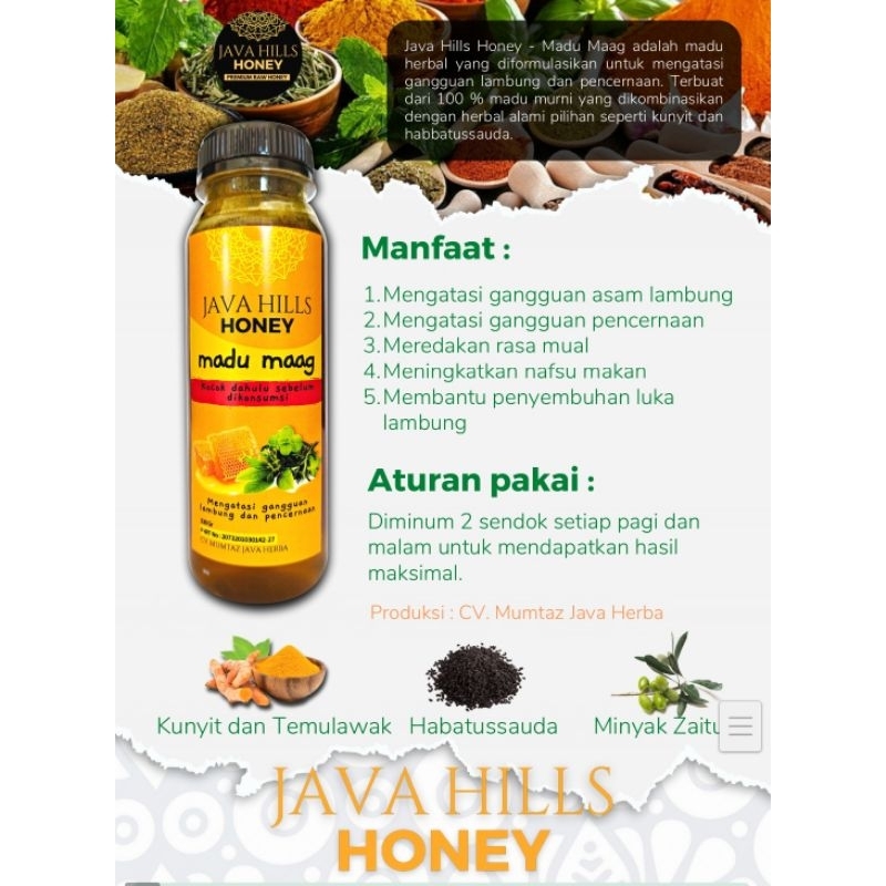 

Madu Magg java hills honey