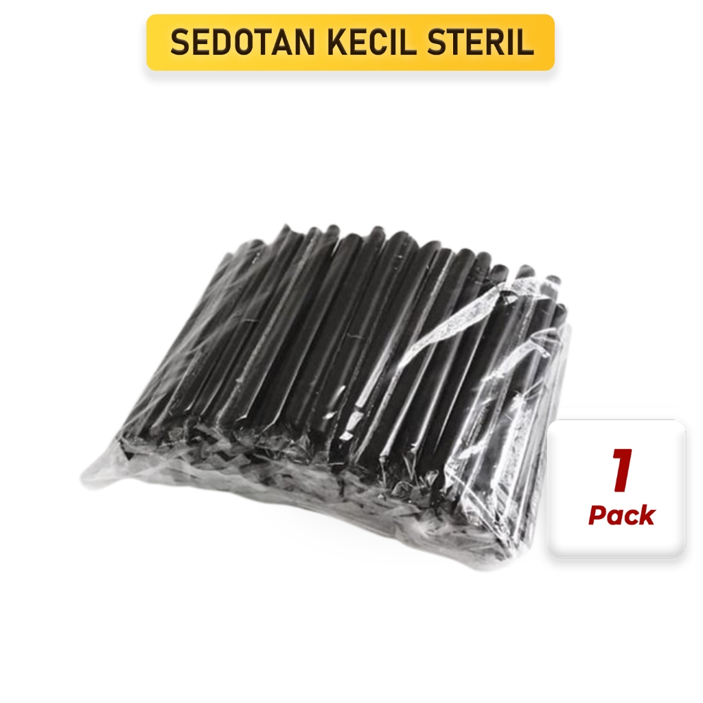 Sedotan Plastik Kecil 1 Pack Steril Plastik Per Pcs