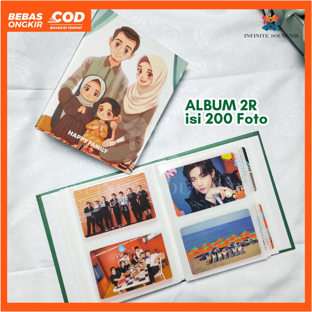 BUKU ALBUM 2R / PHOTOBOOK MINI / ALBUM GLITTER JELLY / ALBUM MINI POLAROID / BUKU FOTO / PHOTOBOOK