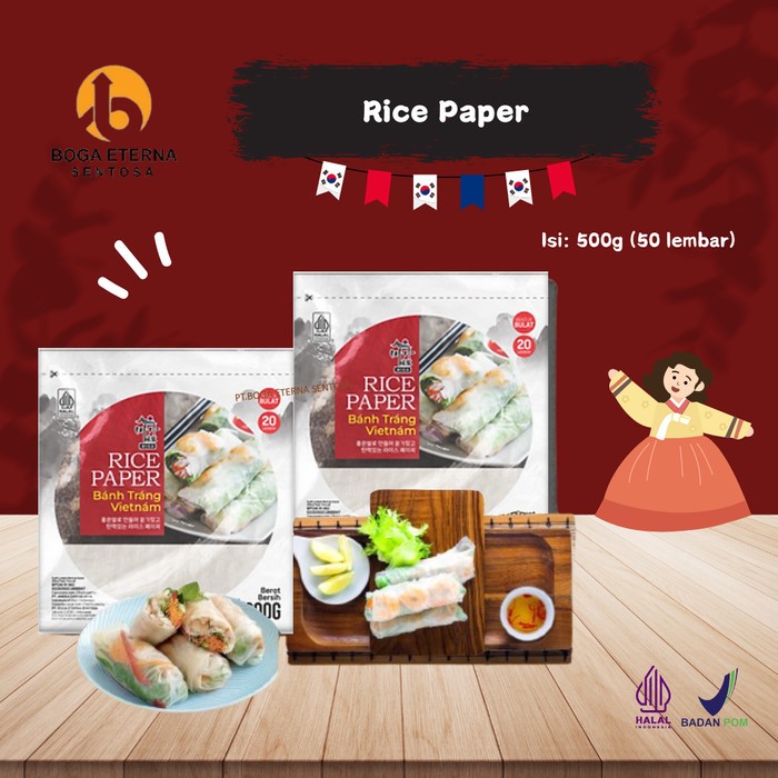 

RB Rice Paper / Kulit Lumpia Vietnam BANH TRANG (PROMO!) HALAL