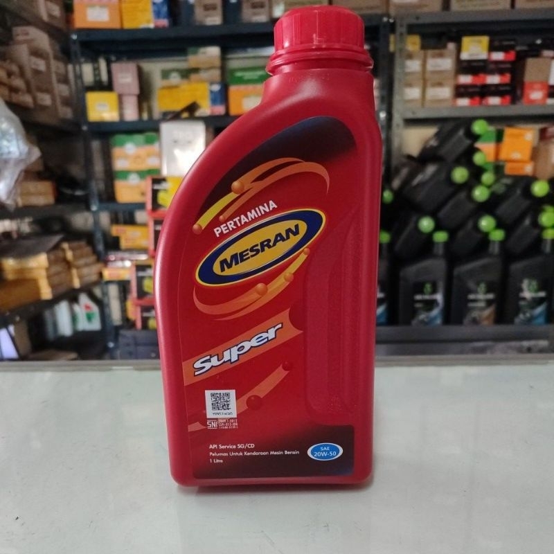 Oli mesran super 20w-50 1L/Oli mesin mesran Pertamina
