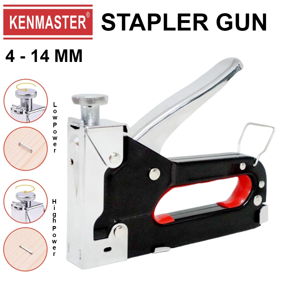 

Kenmaster Staples Tembak / Stapler Gun Besi 4 - 14 mm Steel