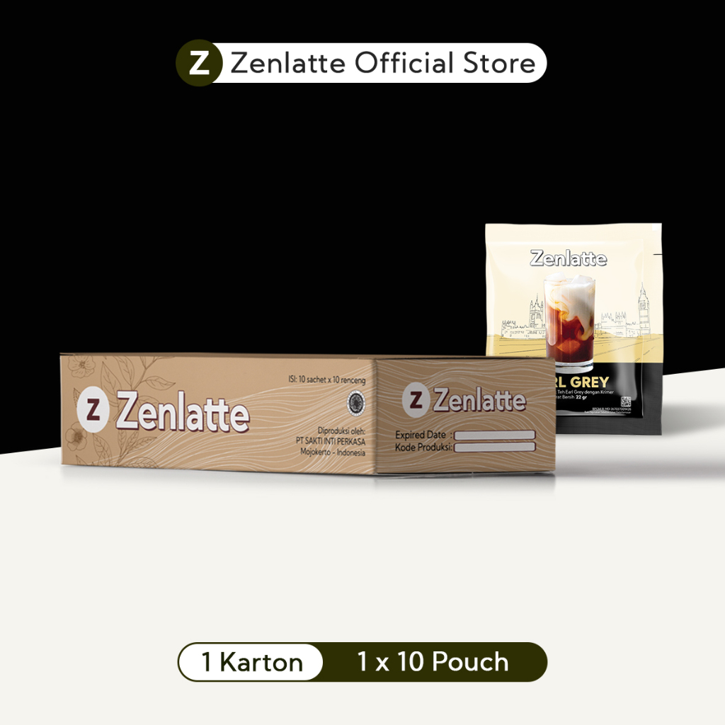 

Zenlatte Earl Grey Renceng - 1 Karton | Earl Grey Powder | Bubuk Earl Grey | Earl Grey Milk Tea