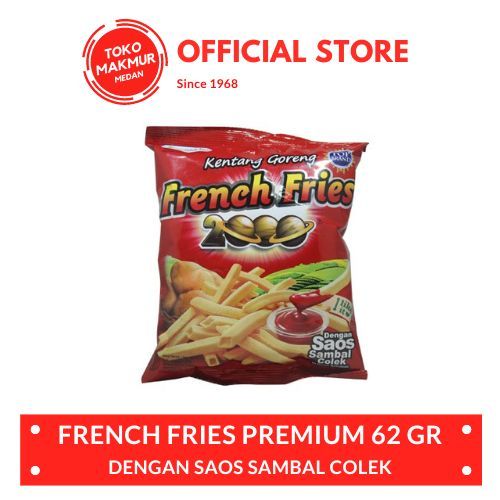 

SNACK FRENCH FRIES 2000 KENTANG GORENG 62 GR