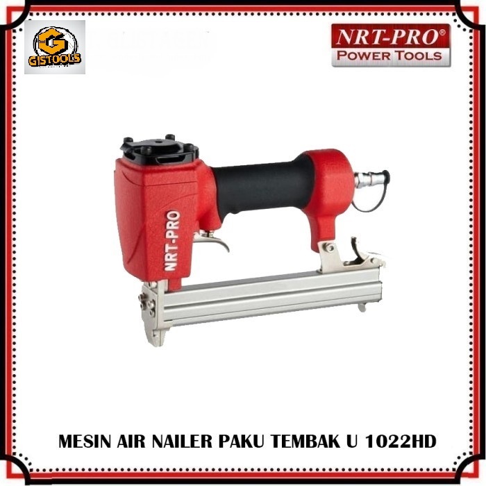 

Staples Tembak Angin Safety Lock Paku U Lebar 10mm NRT PRO 1022HD