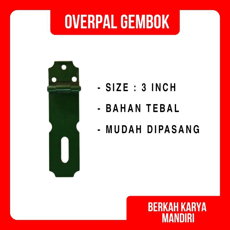 Overpal Kecil Murah / Cantolan Gembok Plat Kecil / Cantolan Gembok Kecil Ukuran 3 Inch