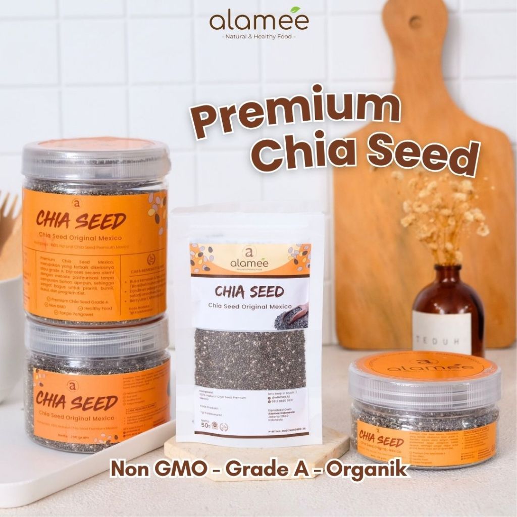 

CHIASEED CHIA SEED ORGANIC BIJI CIA SEEDS ORGANIK 300 GR ORIGINAL PREMIUM MEXICO ASI BOOSTER IBU MENYUSUI