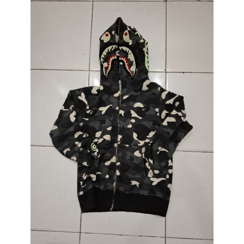 hoodie bape camo glow in the dark