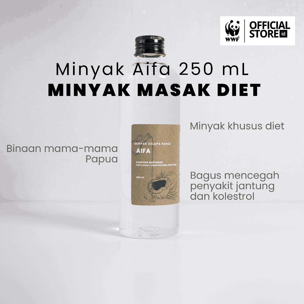 

WWF Official Store - Minyak Aifa Minyak Masak Minyak Kesehatan Minyak Premium 250 mL 100% organik Minyak Kelapa Murni Minyak Masak Minyak Goreng Diet Minyak Penurun Kolestrol