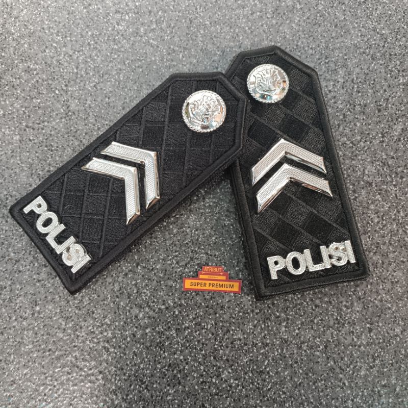 Pangkat PDU POLISI BRIPTU Bordir /Atribut Polri Pdu Briptu