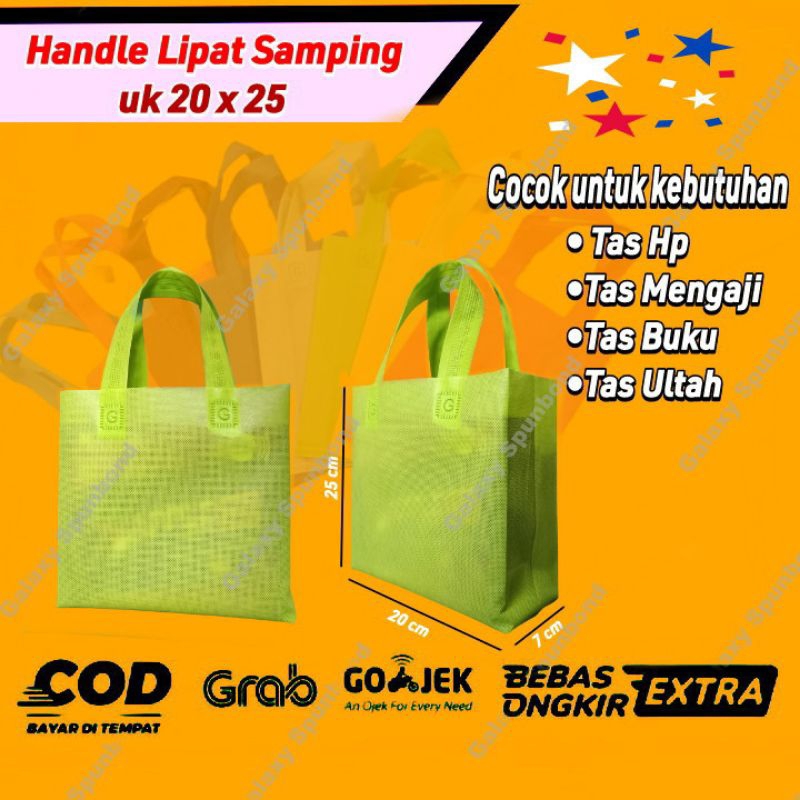 

(isi 12 PCS) Goodie Bag HLS 20x25, Tas Spunbond Harga per Lusin