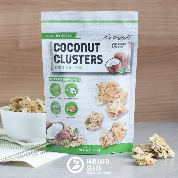 

coconut cluster healthy snack original 100gr