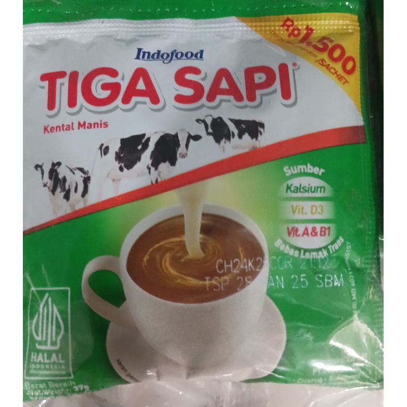 Susu tiga sapi kental manis 37g x6sachet