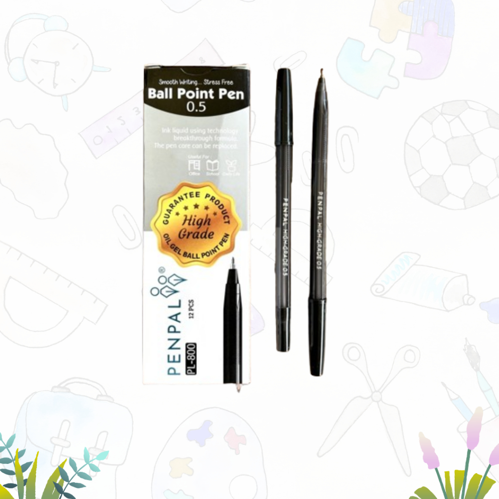 

Ball Pen Penpan PL-800 0.5mm - HITAM (DUS)