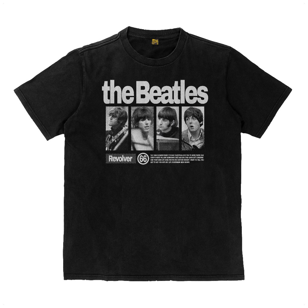 Kaos The Beatles Revolver Band Legend Music Kaos Tebal T Shirt Flexinc 16s Heavyweight