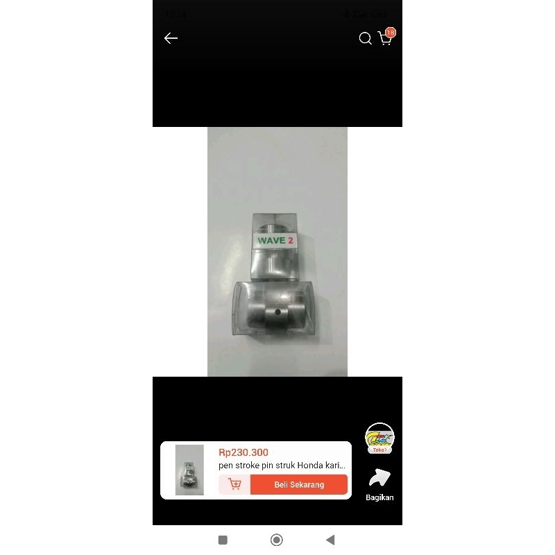 PEN STROKE PIN STRUK HONDA KARISMA SUPRA 125 size 2 MM