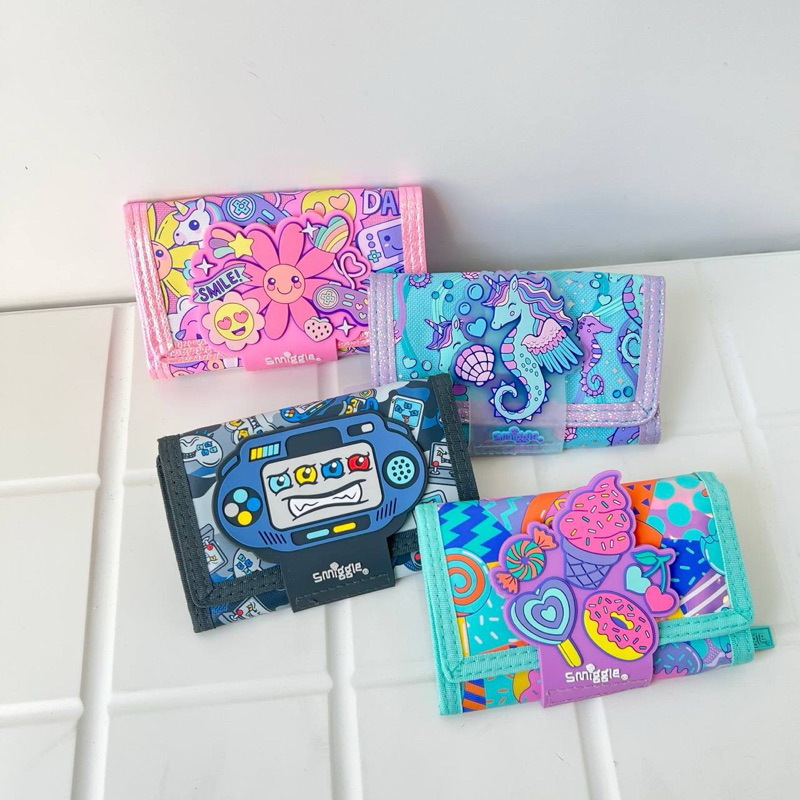 Dompet anak smiggle pink biru tosca