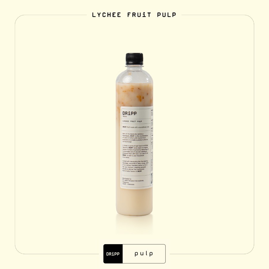 

DRiPP Lychee Fruit Pulp (Sirup Bubur Buah Rasa Leci)