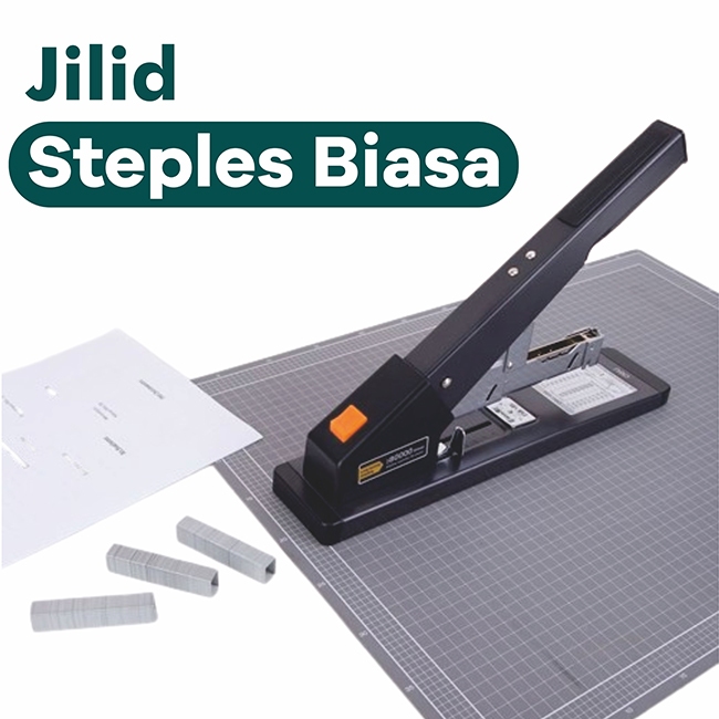 

Jilid Steples Biasa steples pungung/pojok