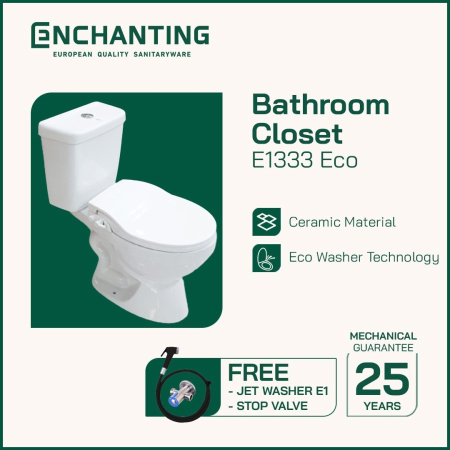 Toilet | Kloset Duduk Europe Enchanting E1333Eco - Bidet Toilet Seat