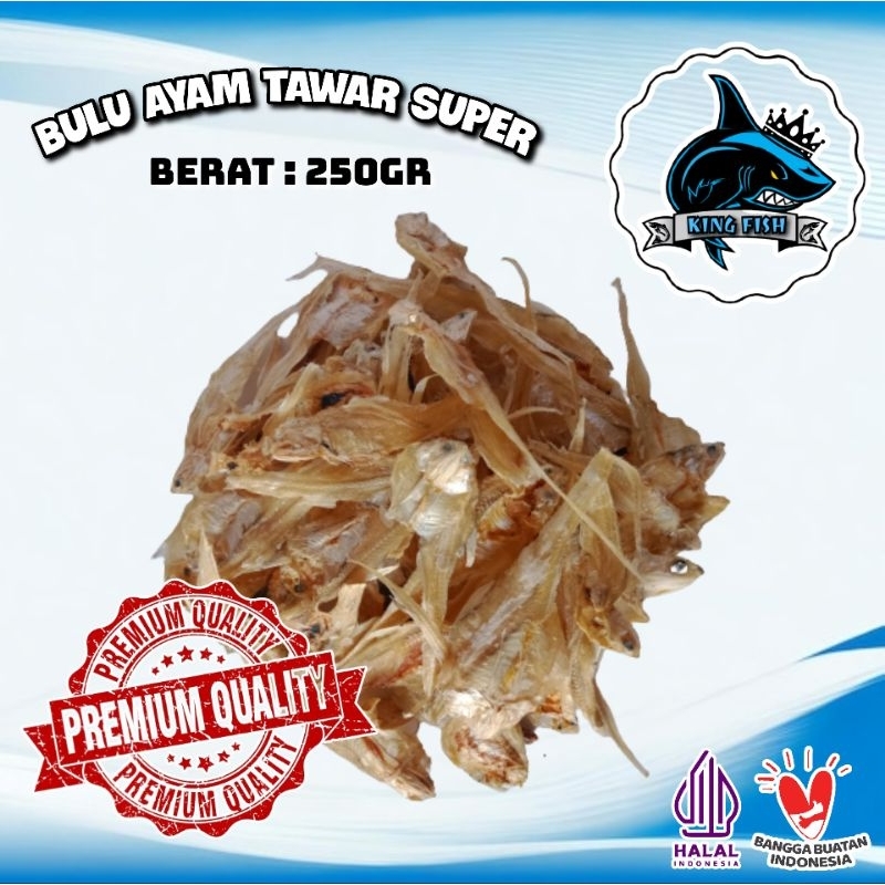 

250GR IKAN KERING BULU AYAM TAWAR SUPER MURAH BERKUALITAS