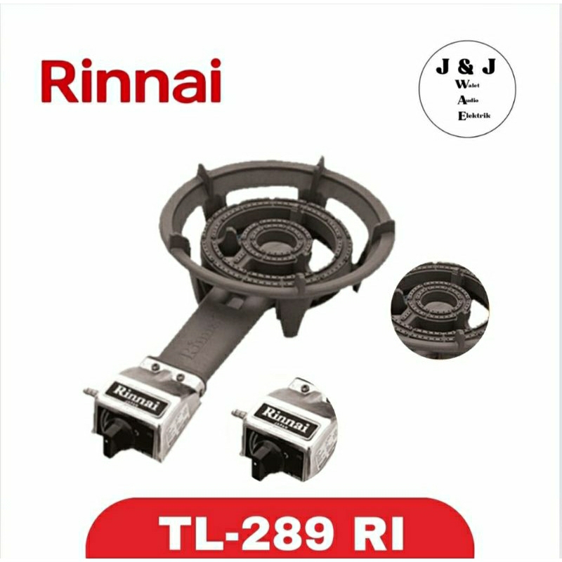 KOMPOR GAS RINNAI SATU TUNGKU TL-289 RI KOMPOR GAS  RINNAI SATU TUNGKU