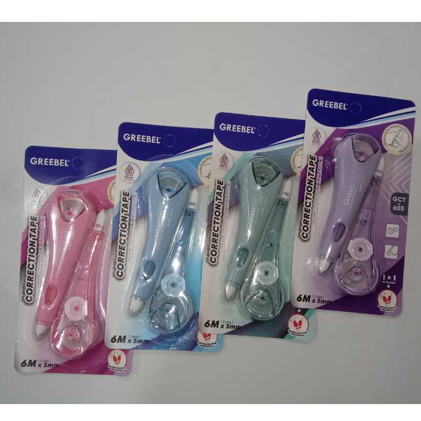 

CORRECTION TAPE / TIP-X ROLL GREEBEL 6 METER + 1 REFFIL