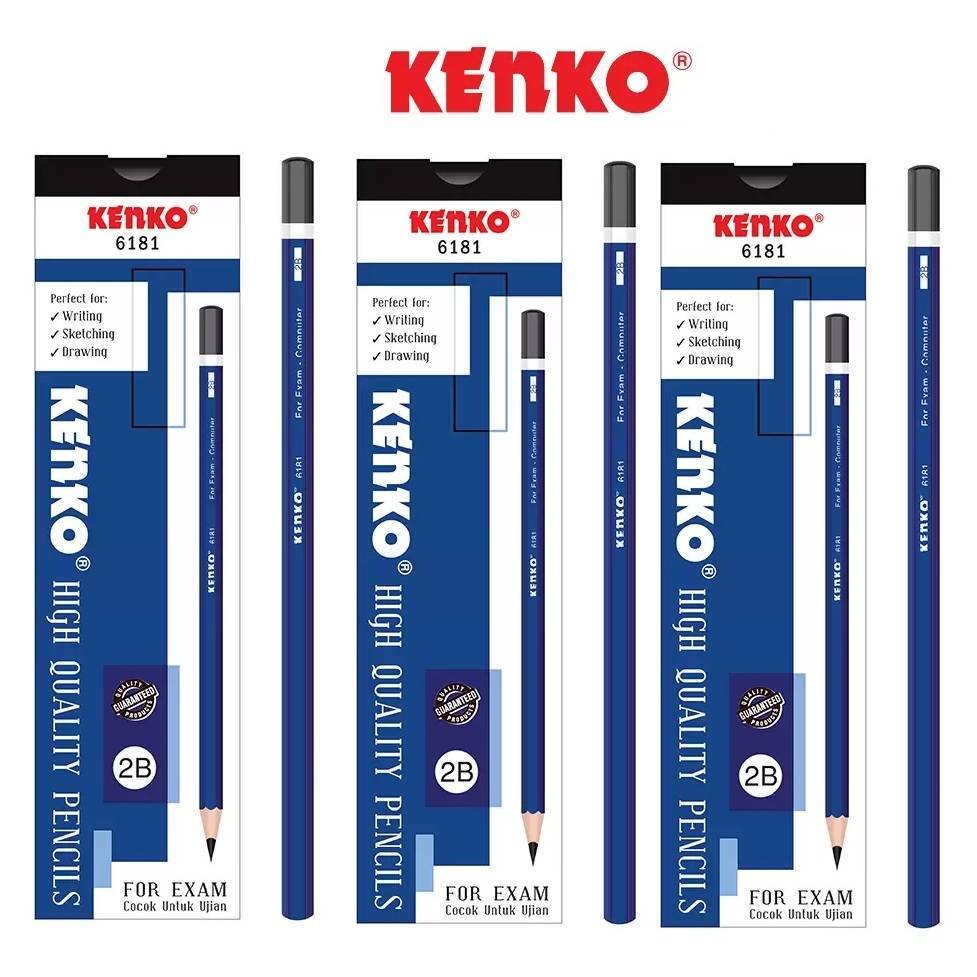 

[KENKO 6181] KENKO PENSIL 6181 2B/PENCIL KENKO/PENSIL KENKO 2B ISI 12PCS