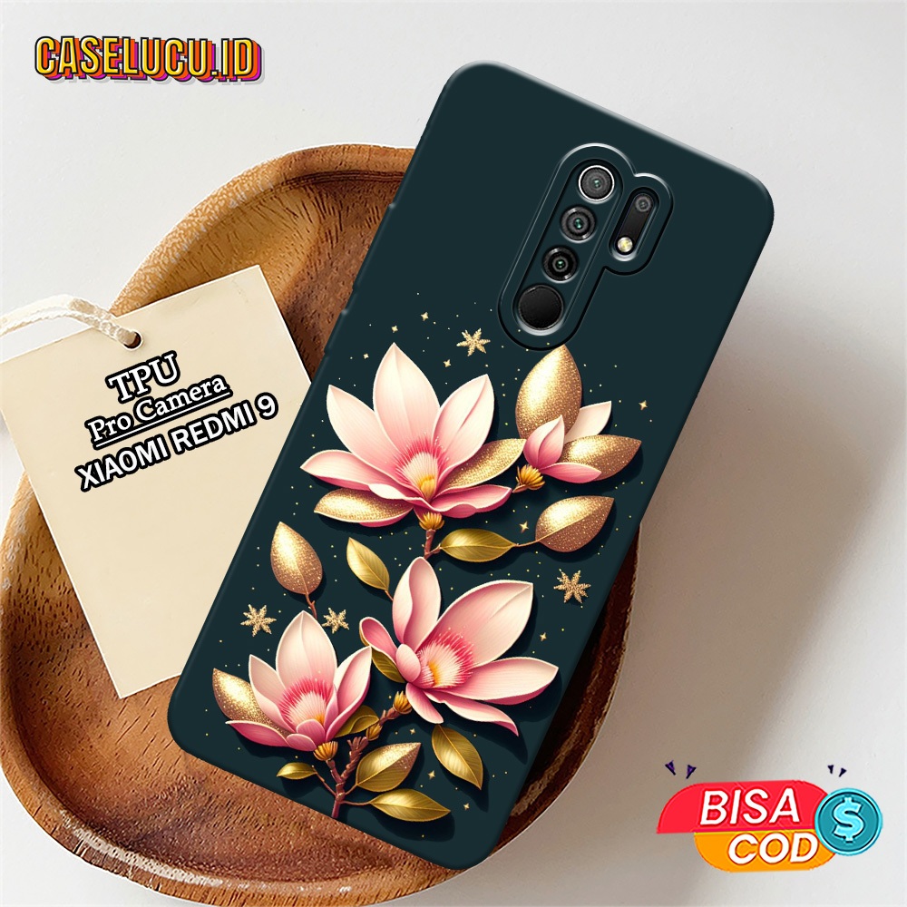 Casing Hp Xiaomi Redmi 9 Terbaru Fashion Case Bunga Case Hp Xiaomi Redmi 9 Soft Case Hp Xiaomi Redmi