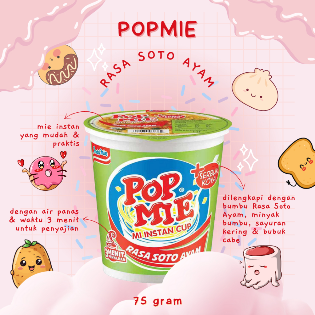 

Pop Mie Kuah Rasa Soto Ayam 3pcs 75g
