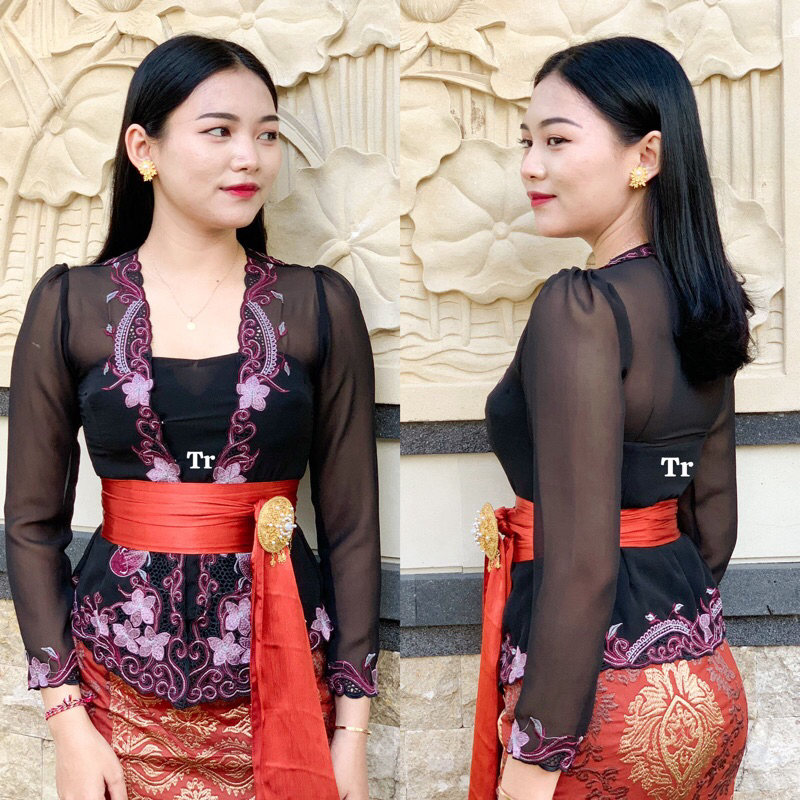 WKB || Kebaya bordir motif bunga || kebaya bordir terbaru || kebaya bordir tangan panjang || kebaya 