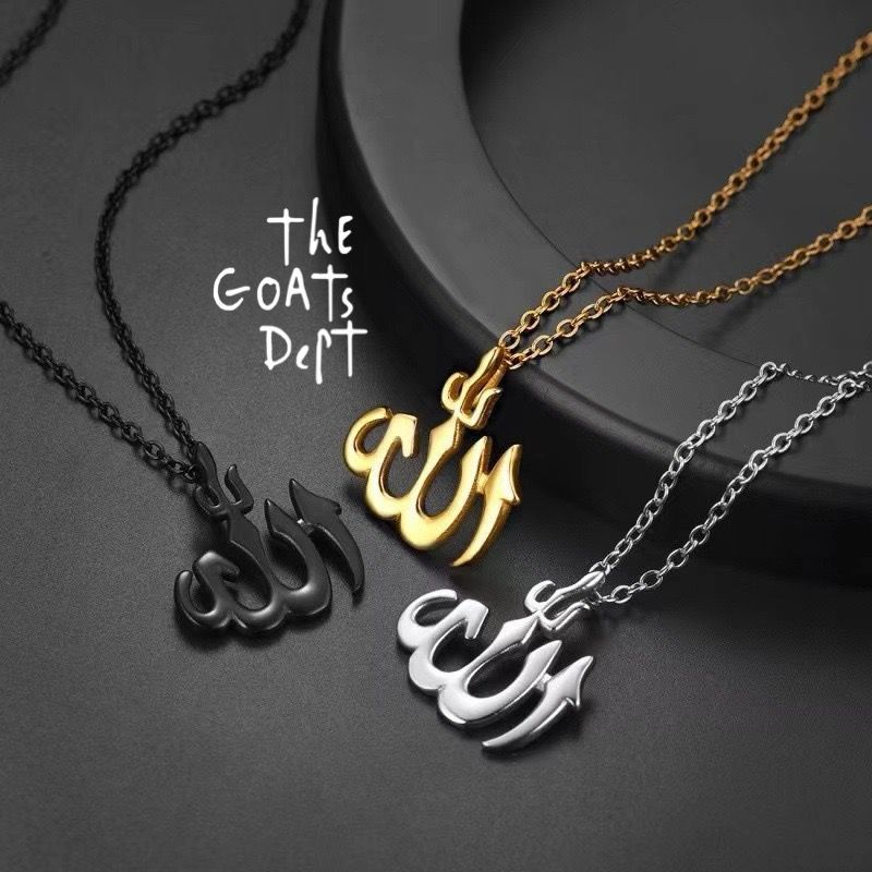 The Goats Dept - Allah Necklace Titanium Original / tgd902 kalung muslim islam gaya anti karat titan