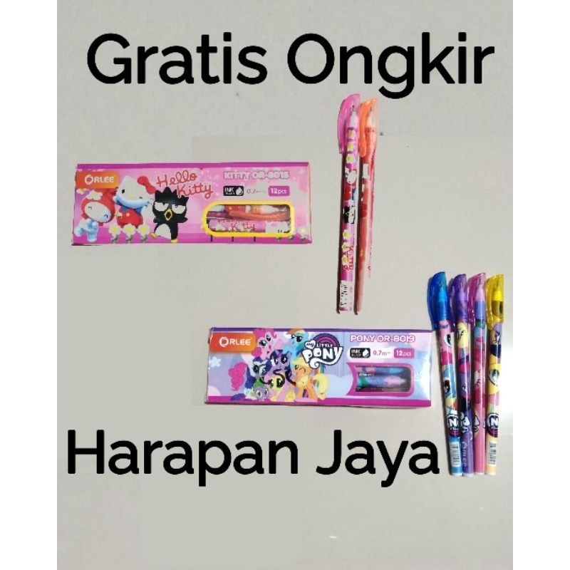 

Bolpoin Pen OR-8019 & OR-8015 ORLEE 0.7mm Per Lusin ( ISI 12 PCS )