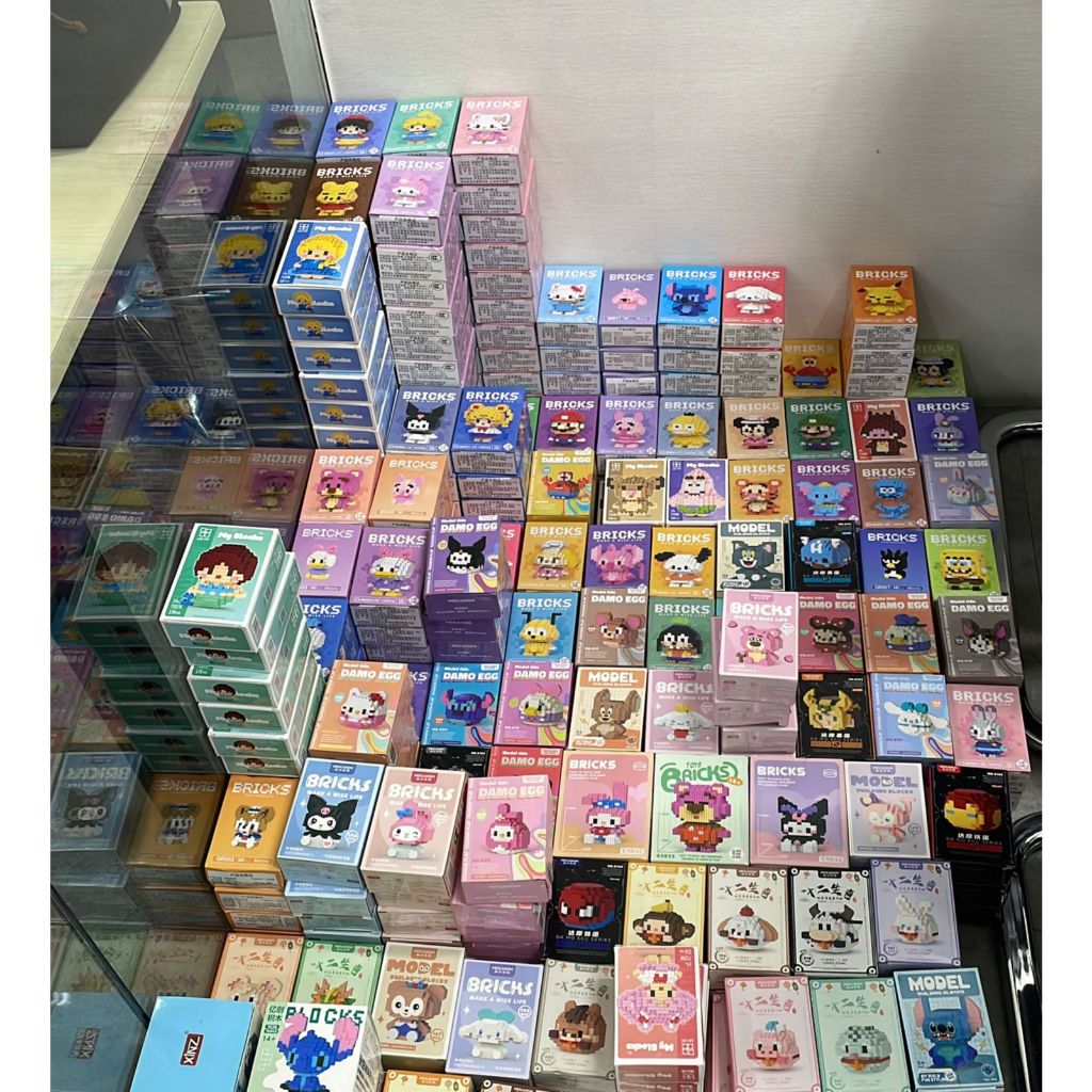 nano block kartun mini bricks DIY mainan balok susun mainan anak mainan edukasi 3D puzzle brick hadi