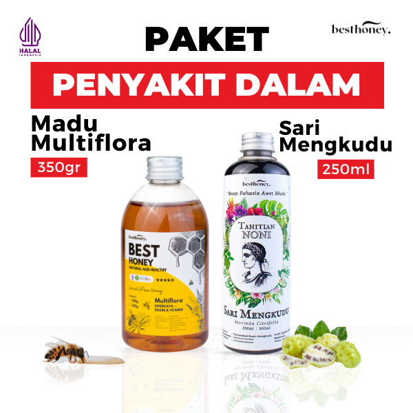 

Best Honey Sari Mengkudu 250ML dan Madu Multiflora 350gr