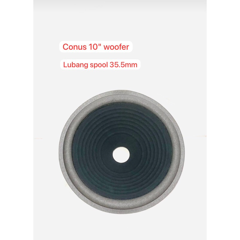 Daun Speaker Conus Speaker 10 inch Woofer Lubang Besar