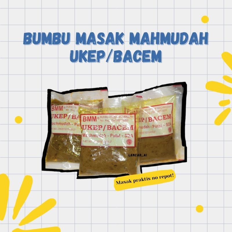 

Bumbu Masak Mahmudah / Bumbu Instan / BMM Ukep / Bacem