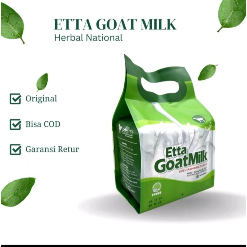 

Etta Goat Milk (Susu Kambing terbaik mengobati asma dan pengganti ASI)