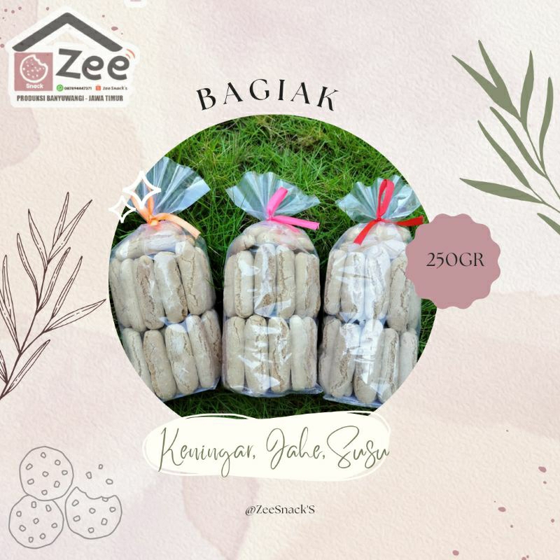 

Kue Bagiak khas Banyuwangi Keningar/Jahe/Susu 250gr Home Made ZeeSnacks