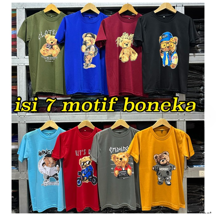 TERLARIS KAOS MURAH PRIA WANITA DEWASA MOTIF BONEKA DAN DISTRO