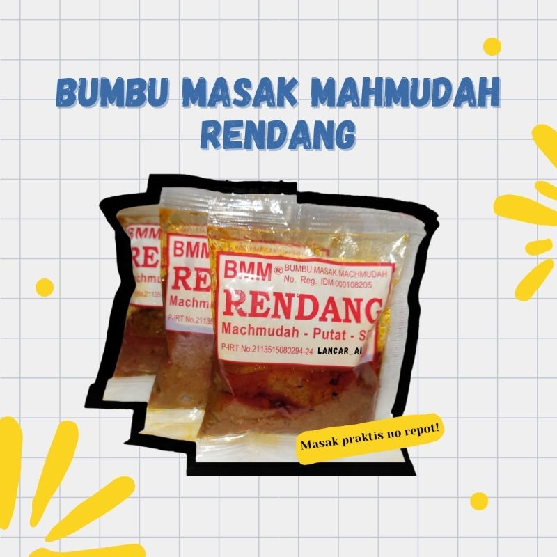 

Bumbu Masak Mahmudah / Bumbu Instan / BMM Rendang