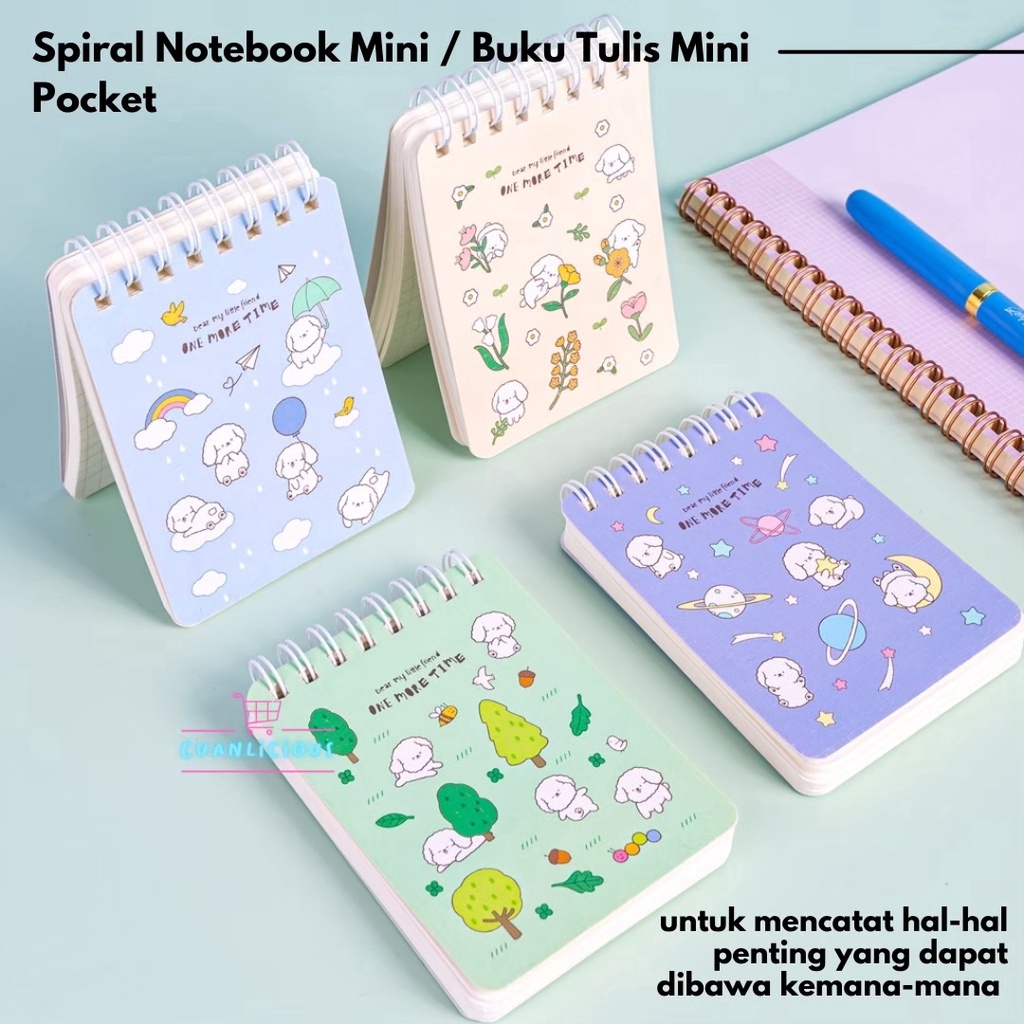 

STOK TERBARU Spiral Notebook Mini Buku Tulis Mini Pocket