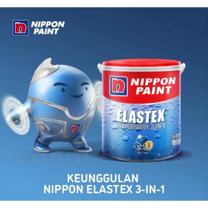 Nippon Elastex 3in1 20kg waterproofing cat tembok interior Exterior