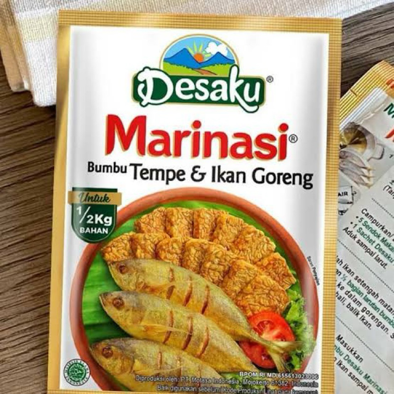 

Desaku bumbu marinasi tempe dan ikan goreng