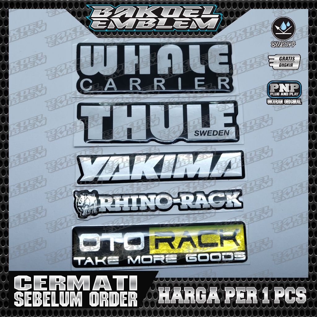 EMBLEM ROOF RACK, EMBLEM TIMBUL ROOF RAIL, EMBLEM ROOF RAIL/RACK