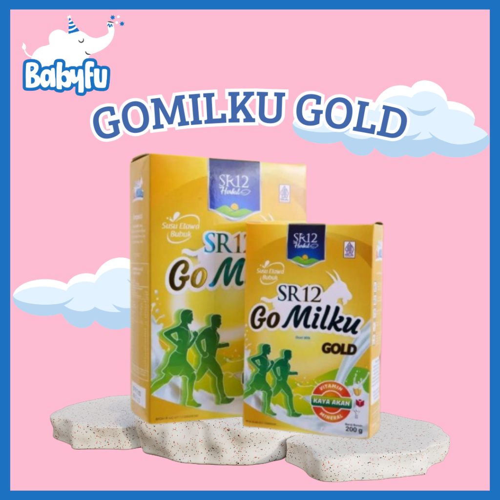 

GOMILKU GOLD SUSU KAMBING ETAWA SR12 SUSU KESEHATAN LANSIA HALAL BPOM