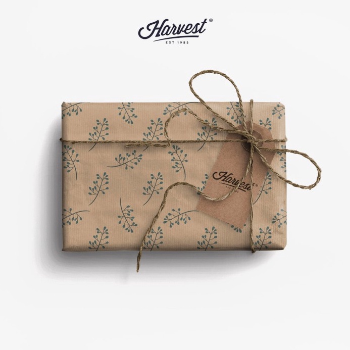 

ORIGINAL Paket Kertas Kado Tag Harvest EcoFriendly Gift Set Tiny Leaves