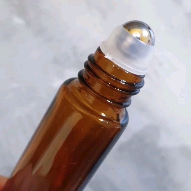 BOTOL KACA ROLL ON 10ML UNTUK ESSENTIAL OIL - BOTTLE ROLL ON TEBAL (BOTOL SAJA)